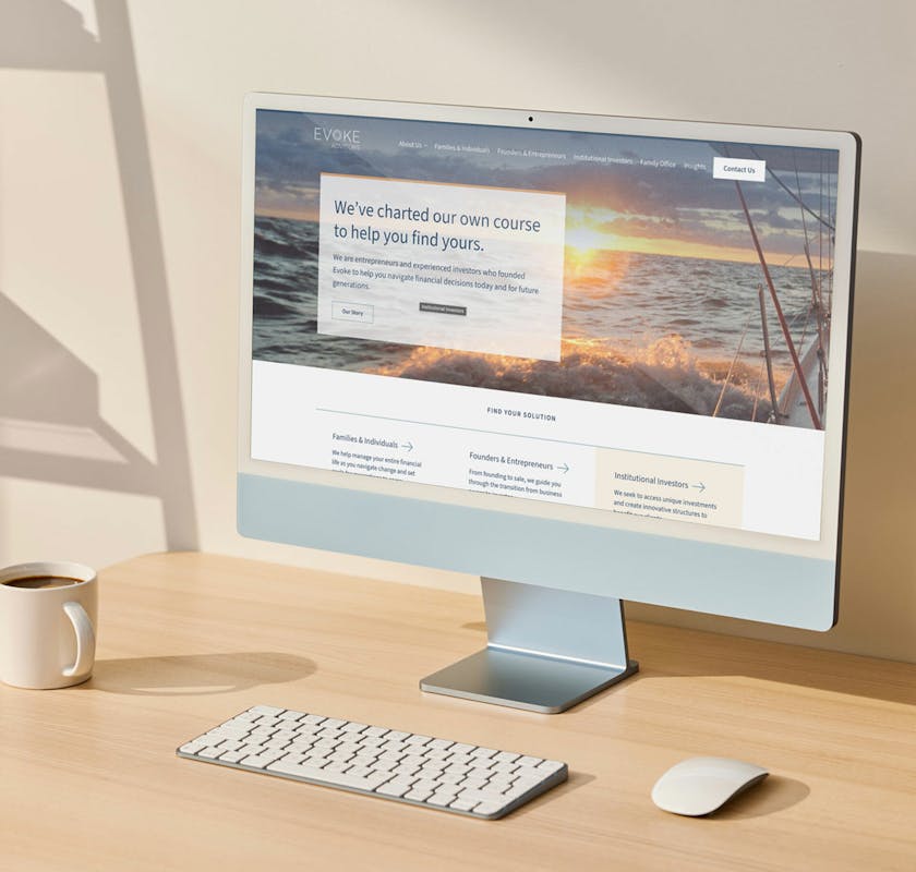 Evoke Web Mockup